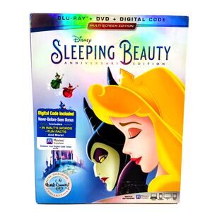 Sleeping Beauty Anniversary Edition Blu-ray DVD Digital Code Disney NEW Sealed